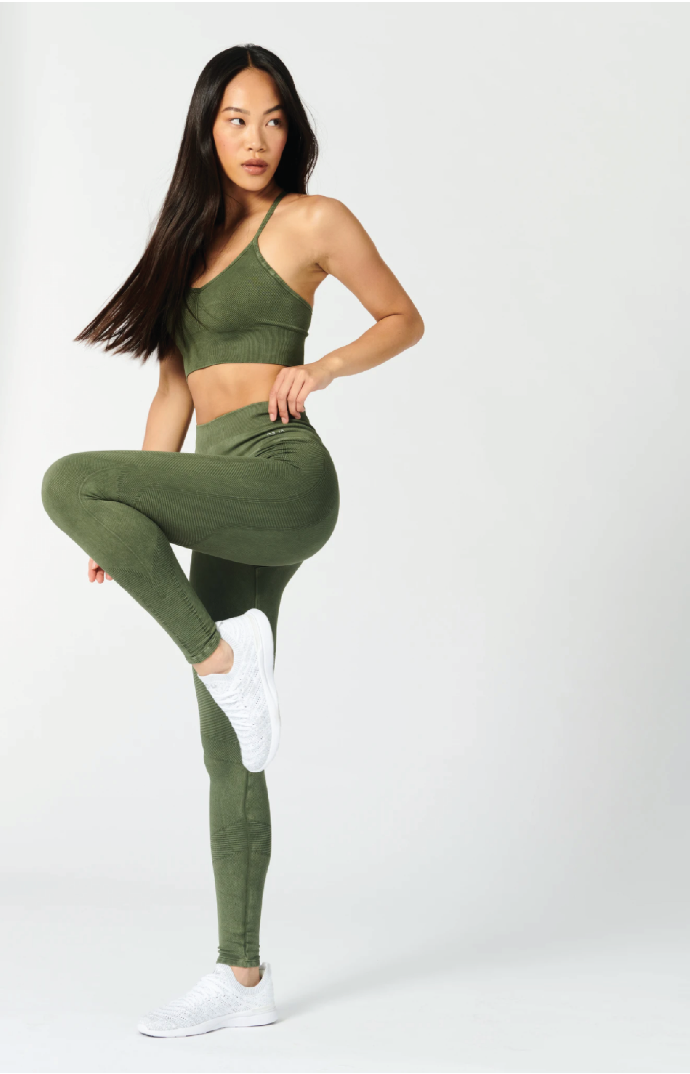 One by One Legging -Moss